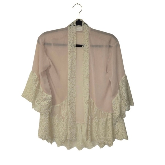 Pins and Needles Womens XS Open Front Top
Lace Sheer Cover Up Urban Outfitter - Picture 1 of 5
